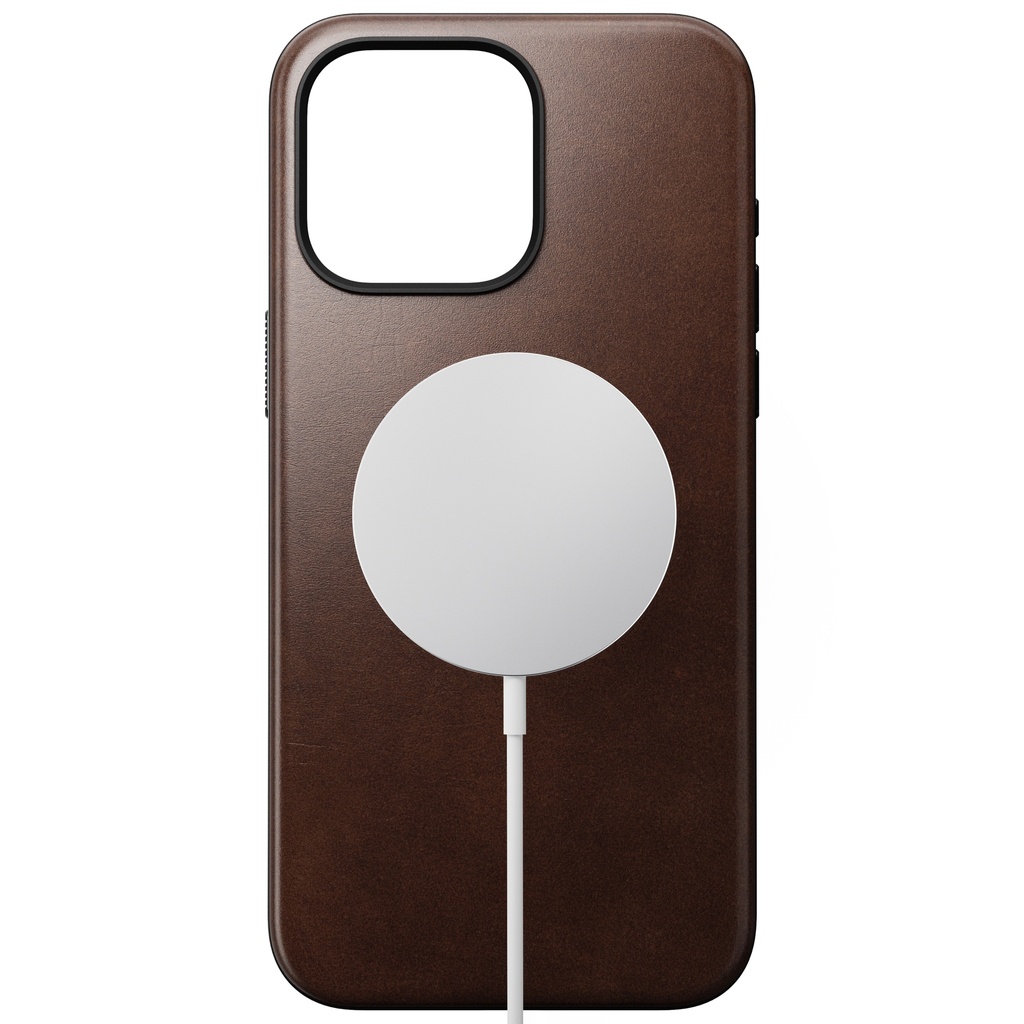 Nomad Horween Leather Case with MagSafe for iPhone 15 Pro Brown JumpPlus